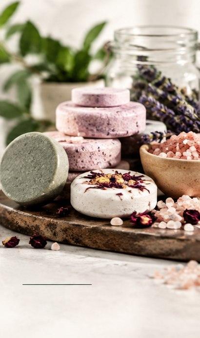 Bath salts and pressed bath formats manufactured by Coughlan Products